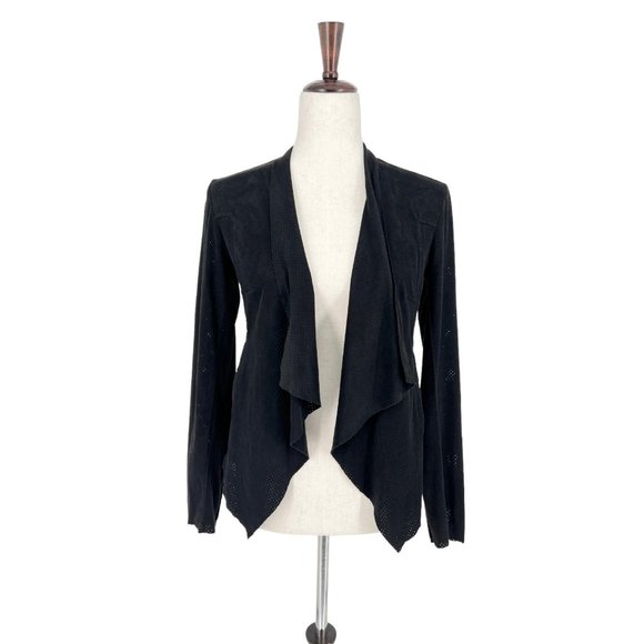 Liverpool Perforated Drape-front Jacket | Extra Small - Picture 2 of 8